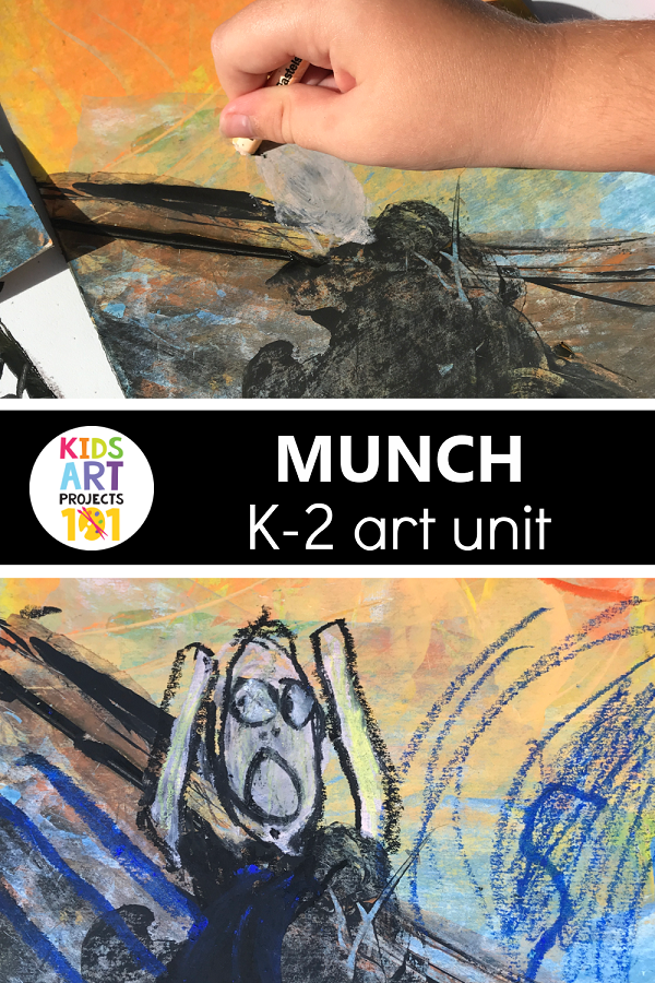 Munch Unit and Lesson Plans for K-2 Elementary Art Project