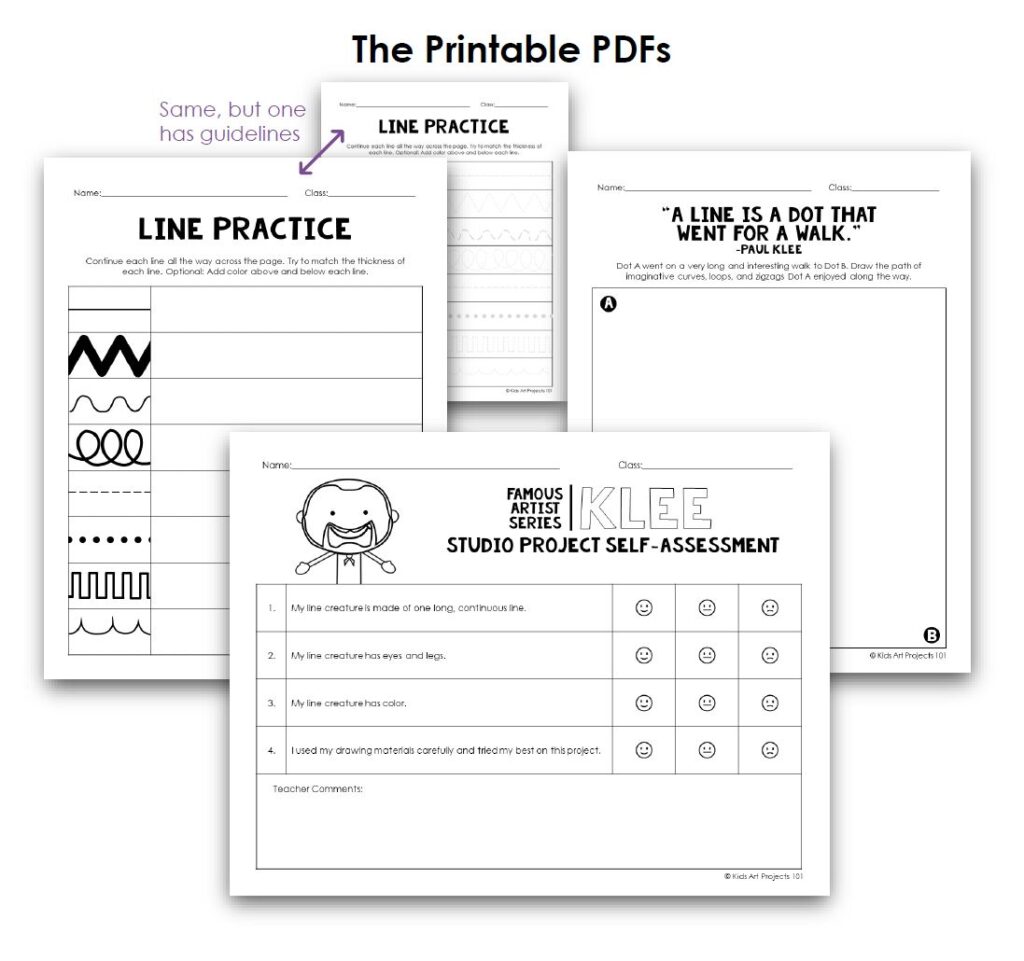 Paul Klee Lesson Plans for Elementary Art with Supporting Printables