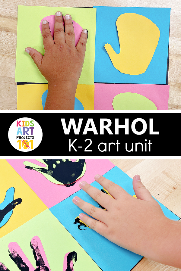 Multi-session unit Warhol Art Project for Kids with Guided Digital Presentation