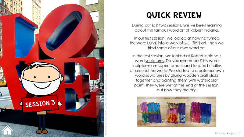 Indiana Art Project for Kids-Session #3