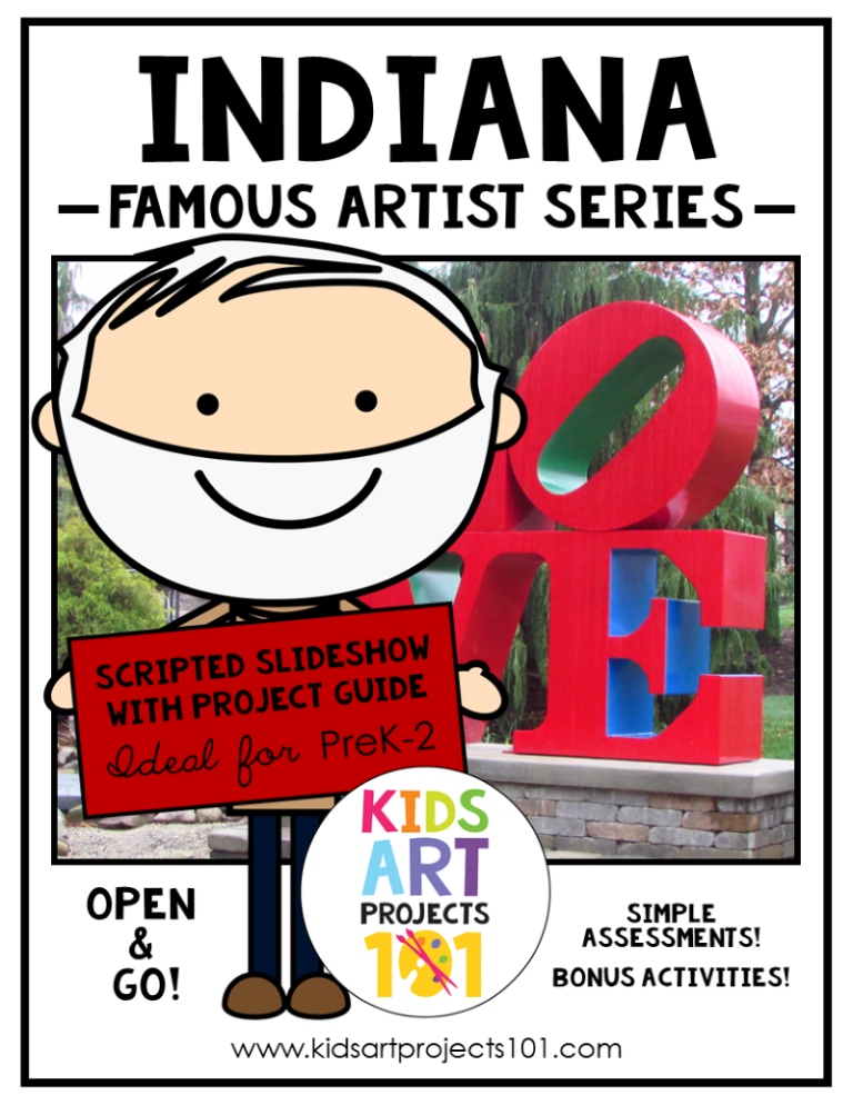 Robert Indiana Art Project and Elementary Art Lessons - Kids Art ...