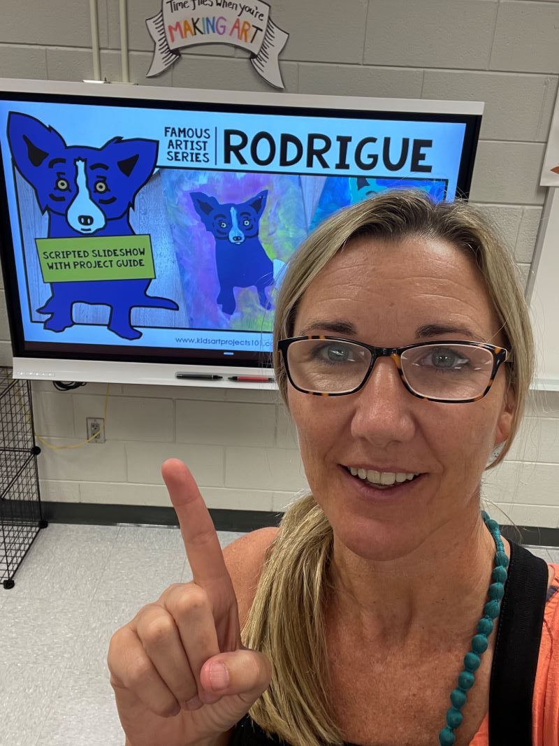 Digital Art Presentation for Rodrigue Art Project for Kids