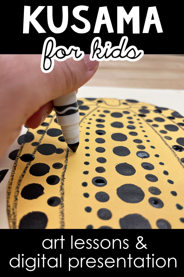 Kusama Dot Pumpkin Art Project - Elementary Art Lessons and Digital Presentation for Kids (1)