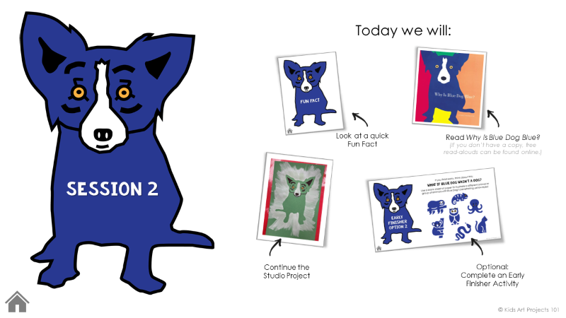 Rodrigue Art Project for Kids-Session #2