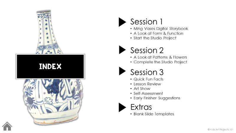 Ming Vases Art Project- Elementary Art Lessons Index