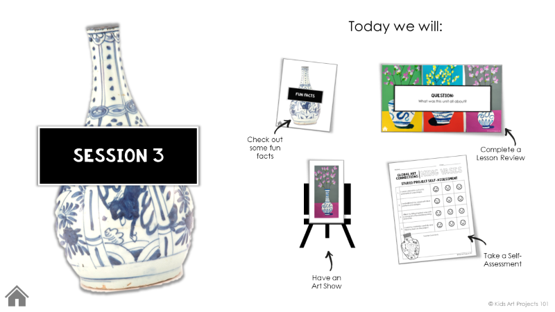 Ming Vases Art Project for Kids-Session #3