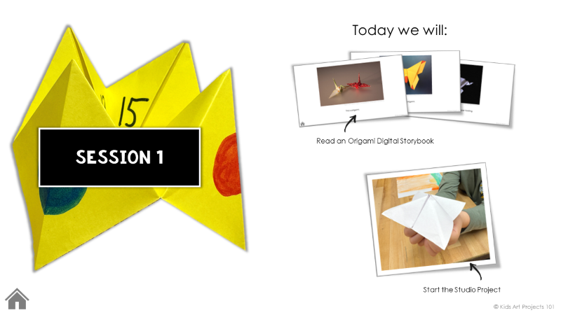 Origami Art Project for Kids-Session #1