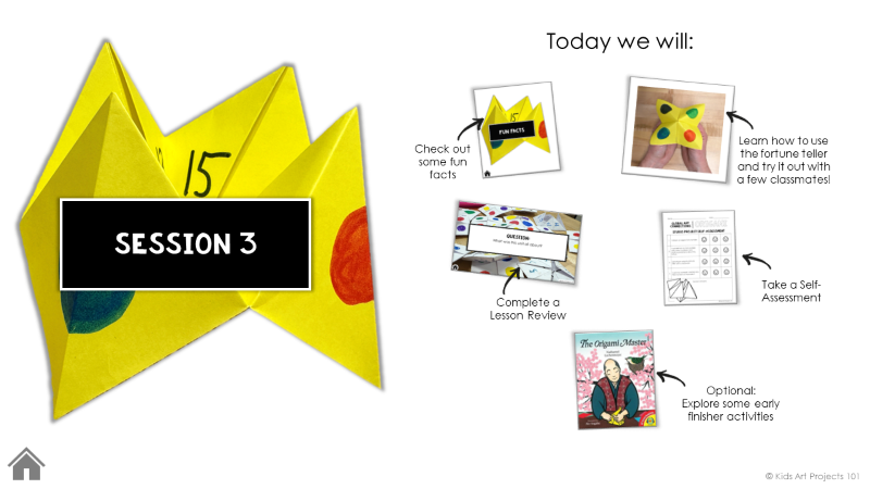 Origami Art Project for Kids-Session #3